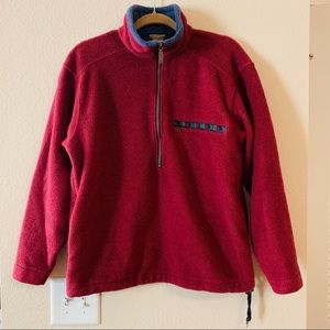 Vintage L.L. Bean fleece half zip pullover